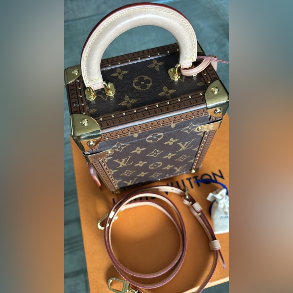 Louis Vuitton Monogram Trunk with Gold Accents - Picture 2 of 7